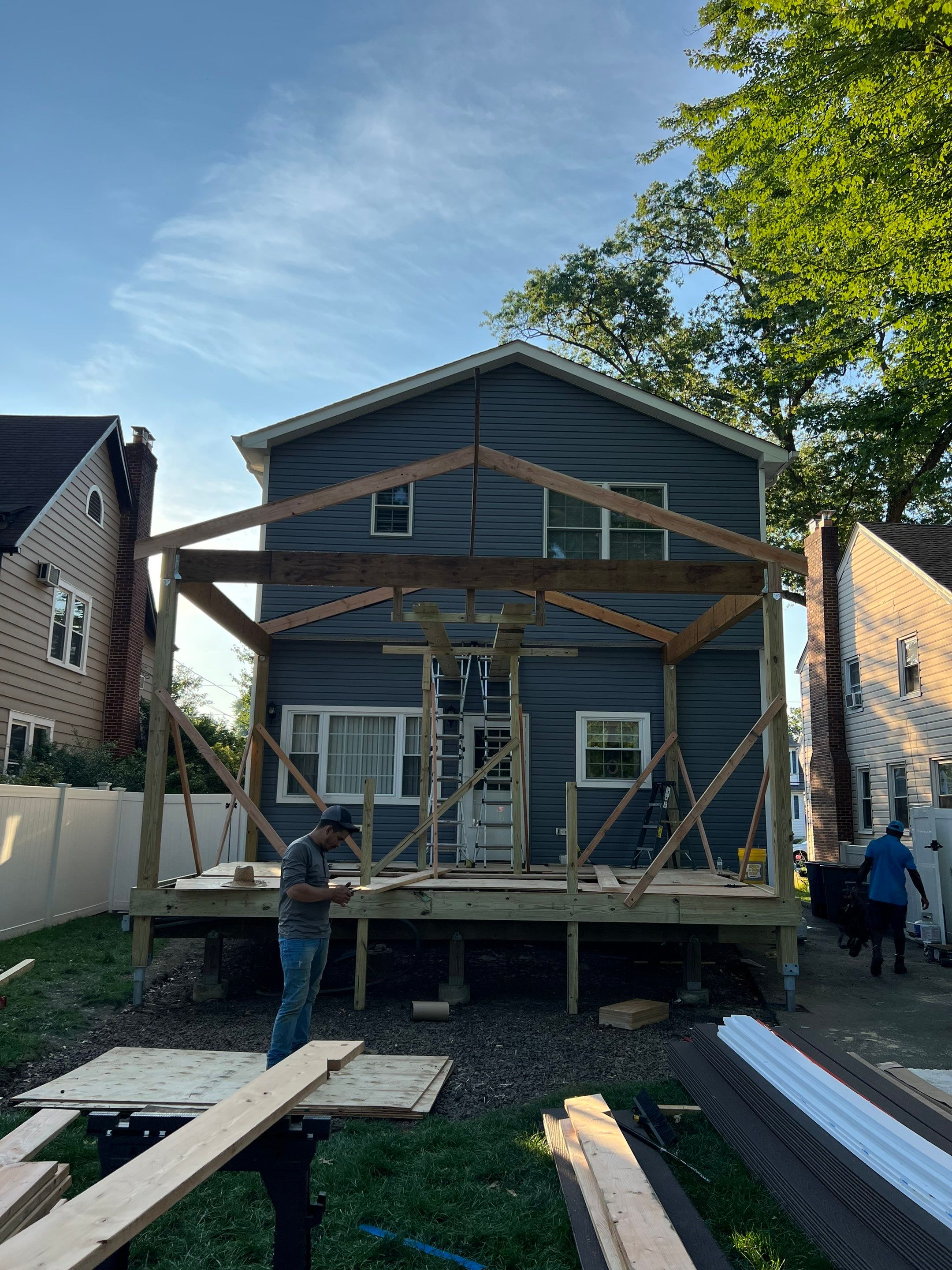 New Deck With Porch by deck guardian