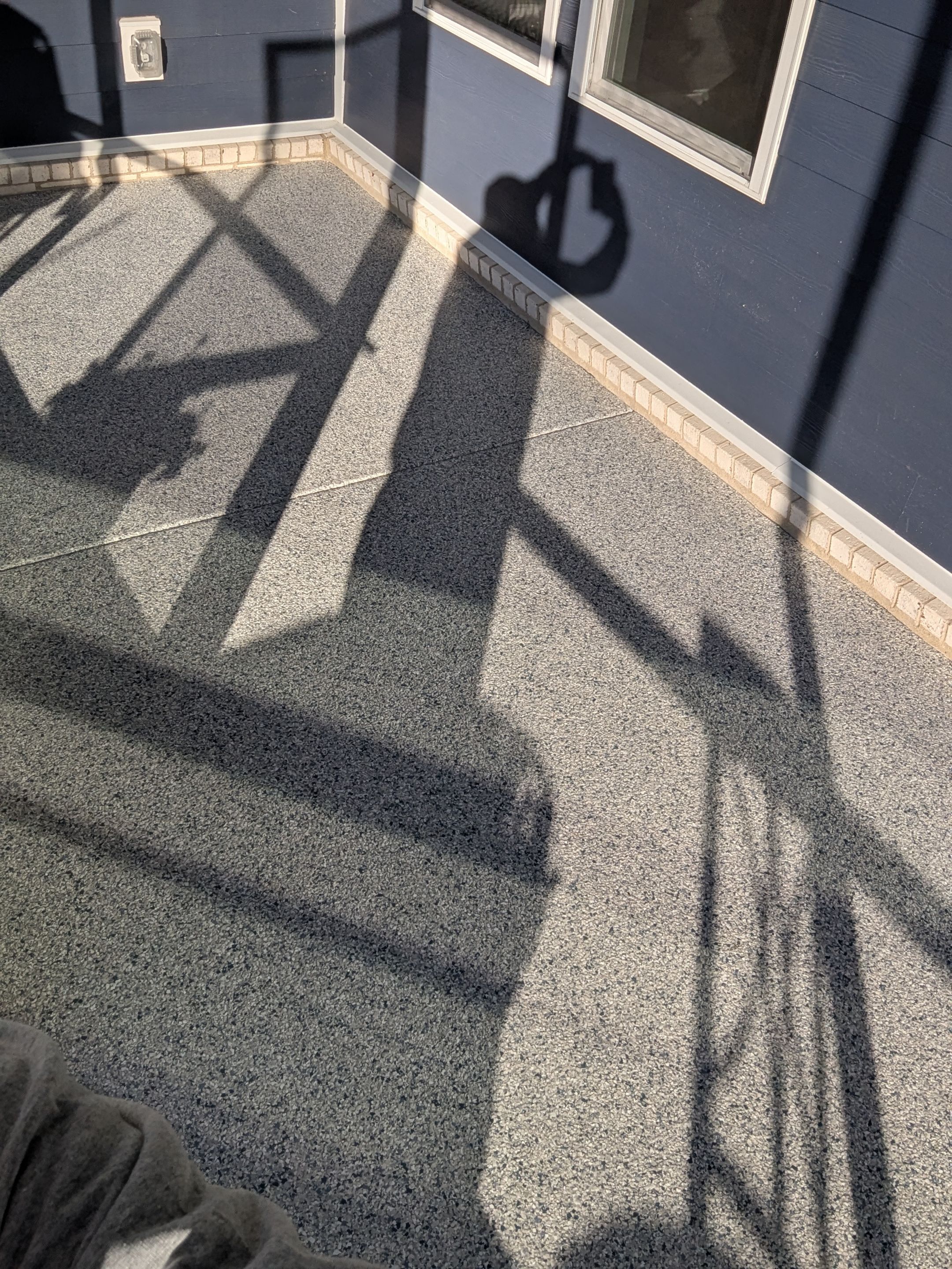 Patio Floor Coating using Tidal Wave by My Garage Floor Guys