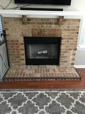 Wood Prefab Fireplace in Chesapeake