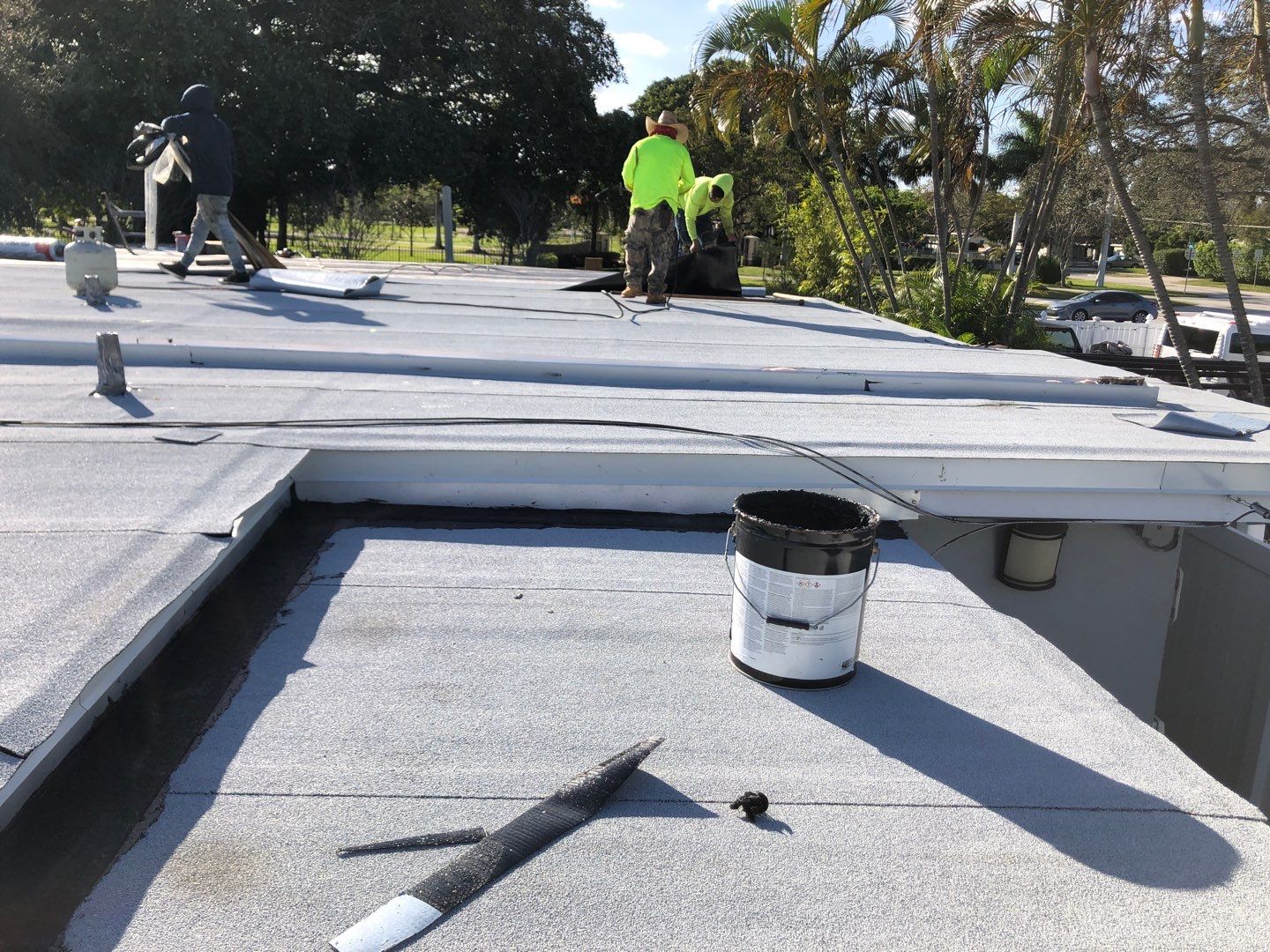 Residential Re-Roof using Polyglass Self-Adhered Flat Deck by First Due Roofing