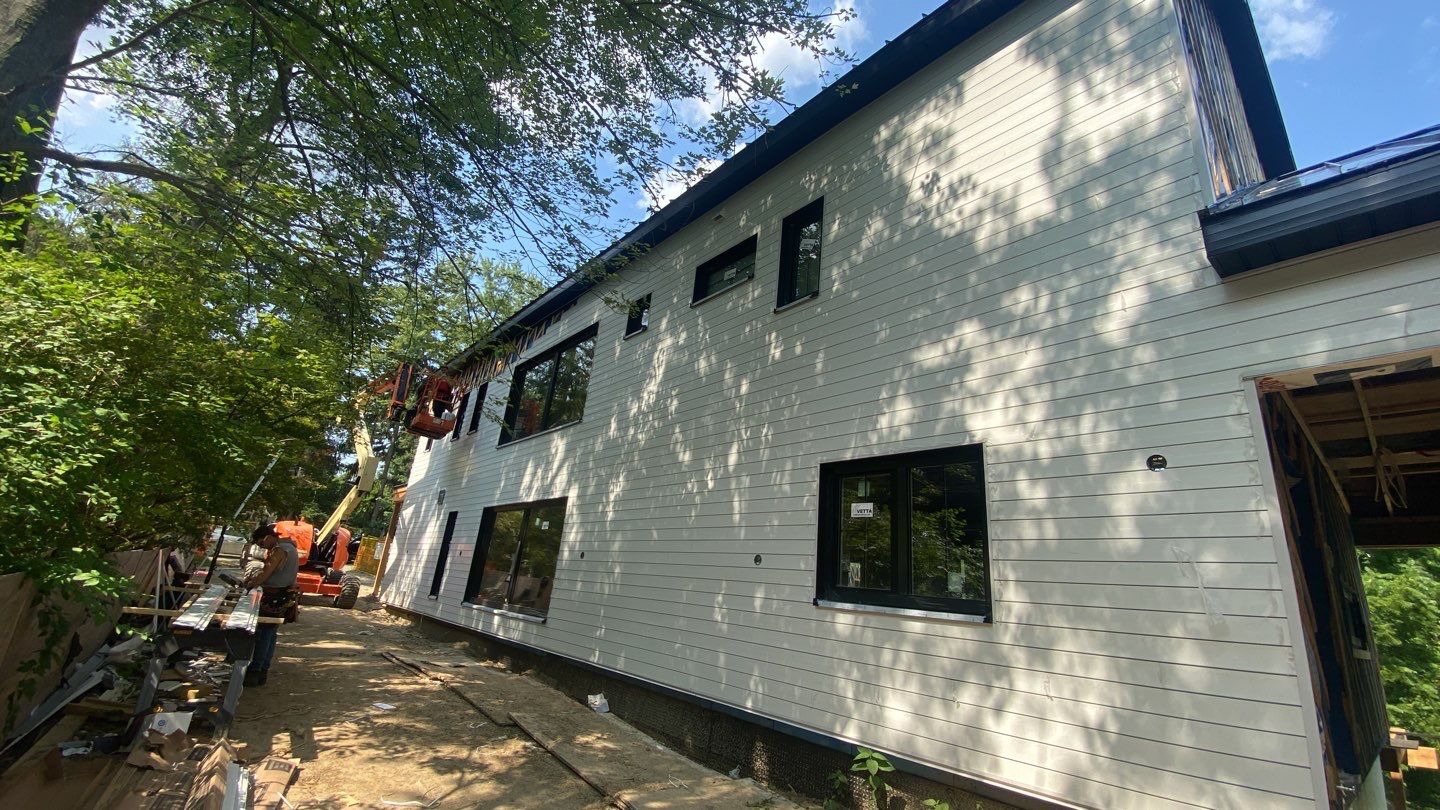 New Home Construction using 16" Standing Seam Panels by Jay Carter Roofing & Sheet Metal