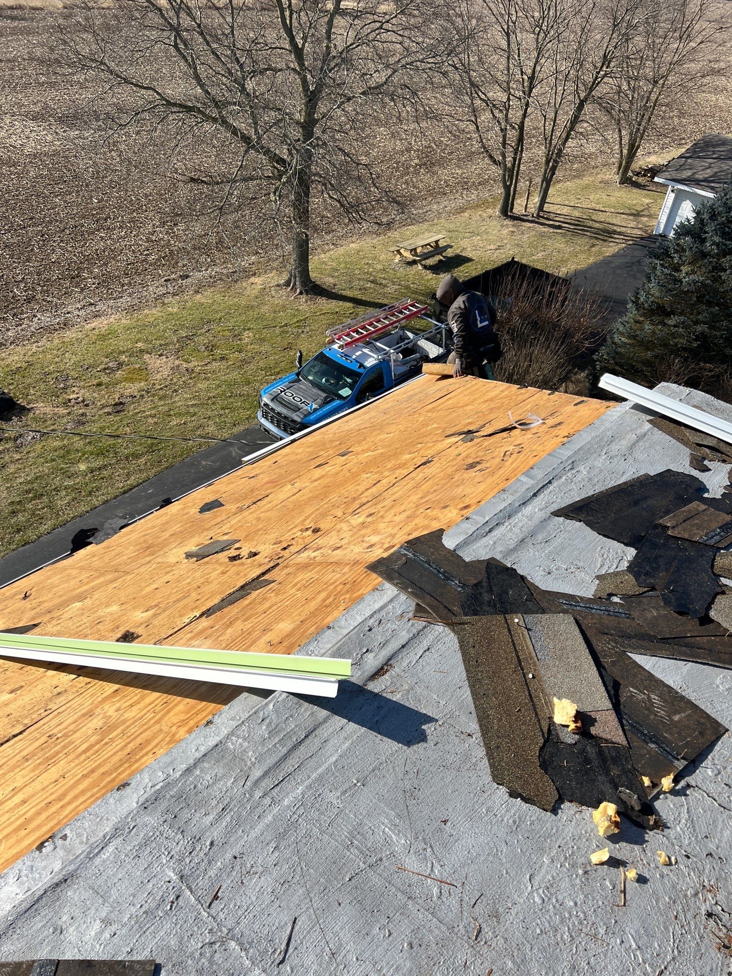 Residential Roofing Installation using Duration Series Shingles - Driftwood by RoofX 