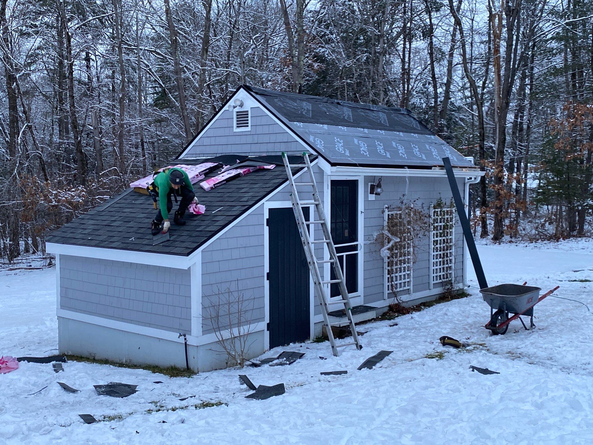 Carlisle Roofing Installation using Owens Corning Shingles and Copper by Mighty Dog Roofing of Greater Middlesex County