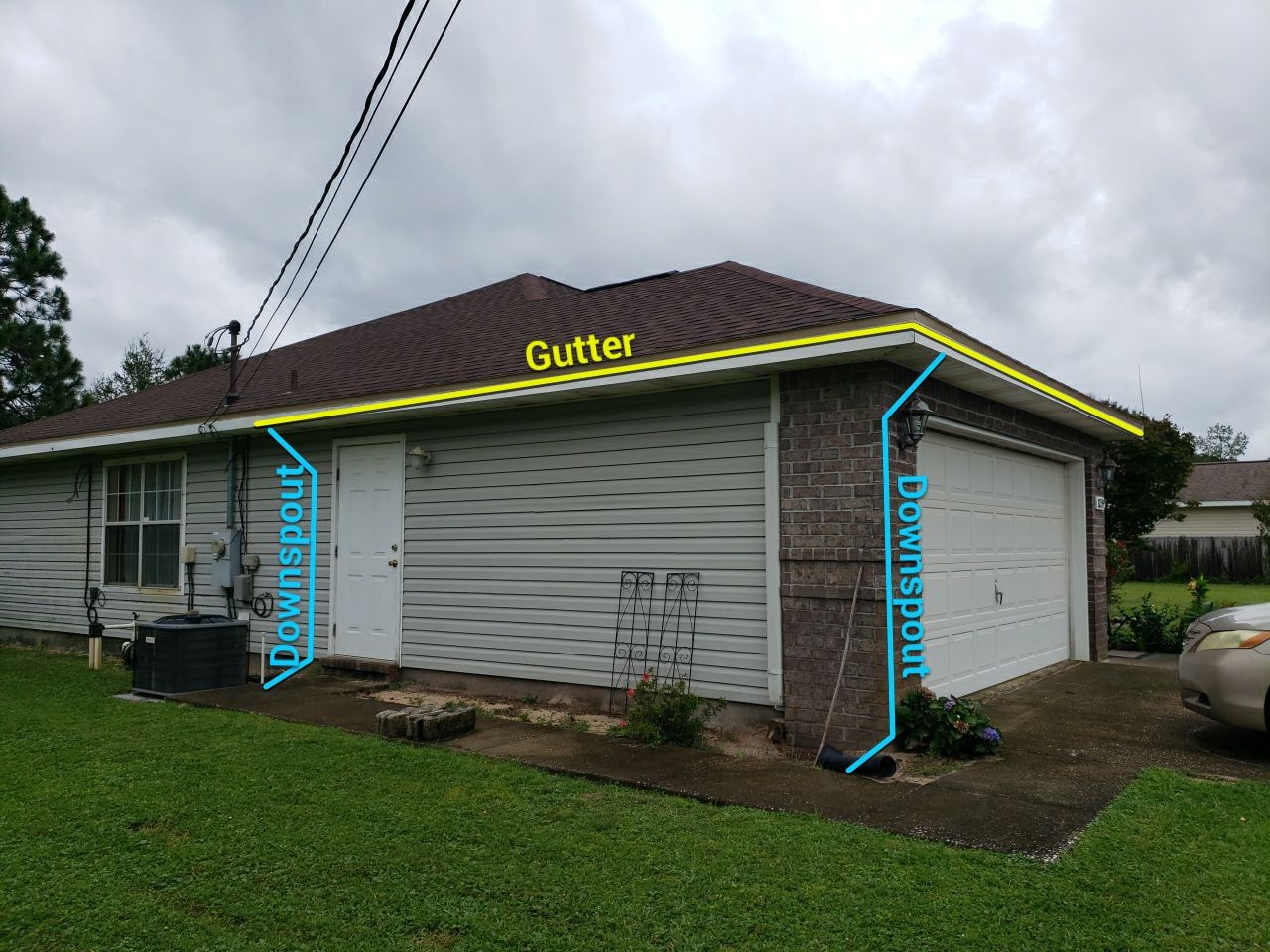 Gutter Installation using K-Style Gutters by Gutter Professors