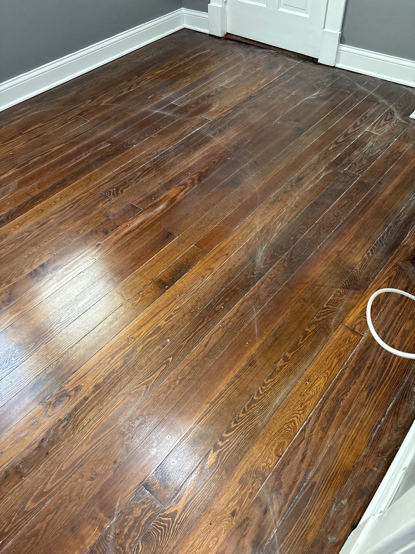 Hardwood Floor Refinishing and Staining Project in Latonia by Footprints Floors Kentucky