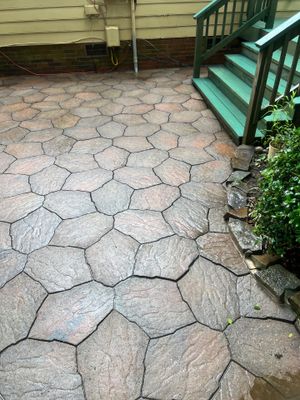 Stone using Concrete Sealant