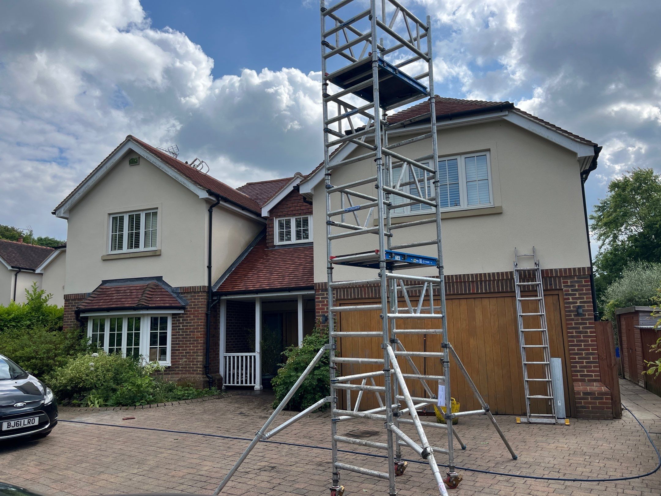 Roof Clean  - Moss Removal - Gutter Clean using Honda 15lpm Low Pressure Washing Machine by Ges Exterior Cleaning ltd