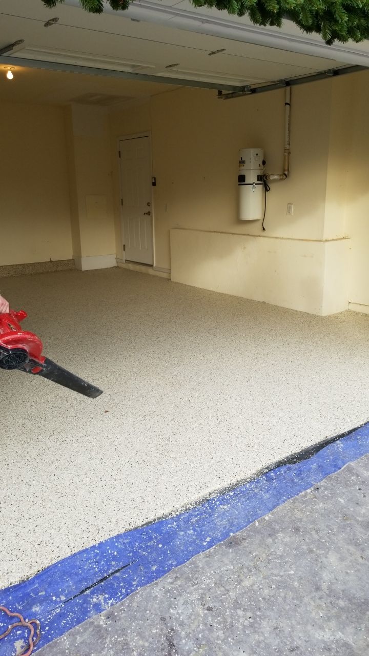 Garage Floor in Driftwood by Spectrum Painting, LLC
