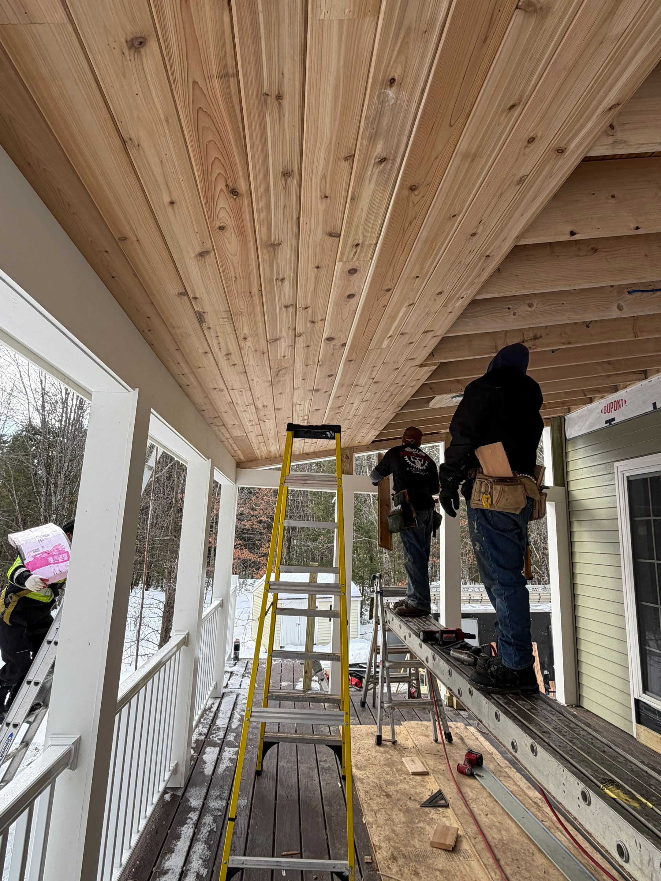 Nottingham Deck Demo - Three Season Build by Tall pine roofing