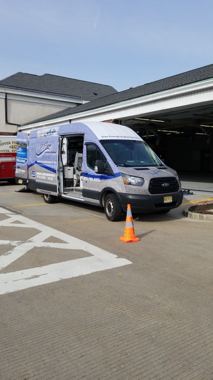 Dover Firehouse with their new Smoke Floor! by Spectrum Painting, LLC