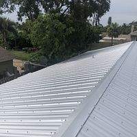 24ga 5V Crimp Mill Finish  by Total Roofing System The Metal Roof Experts