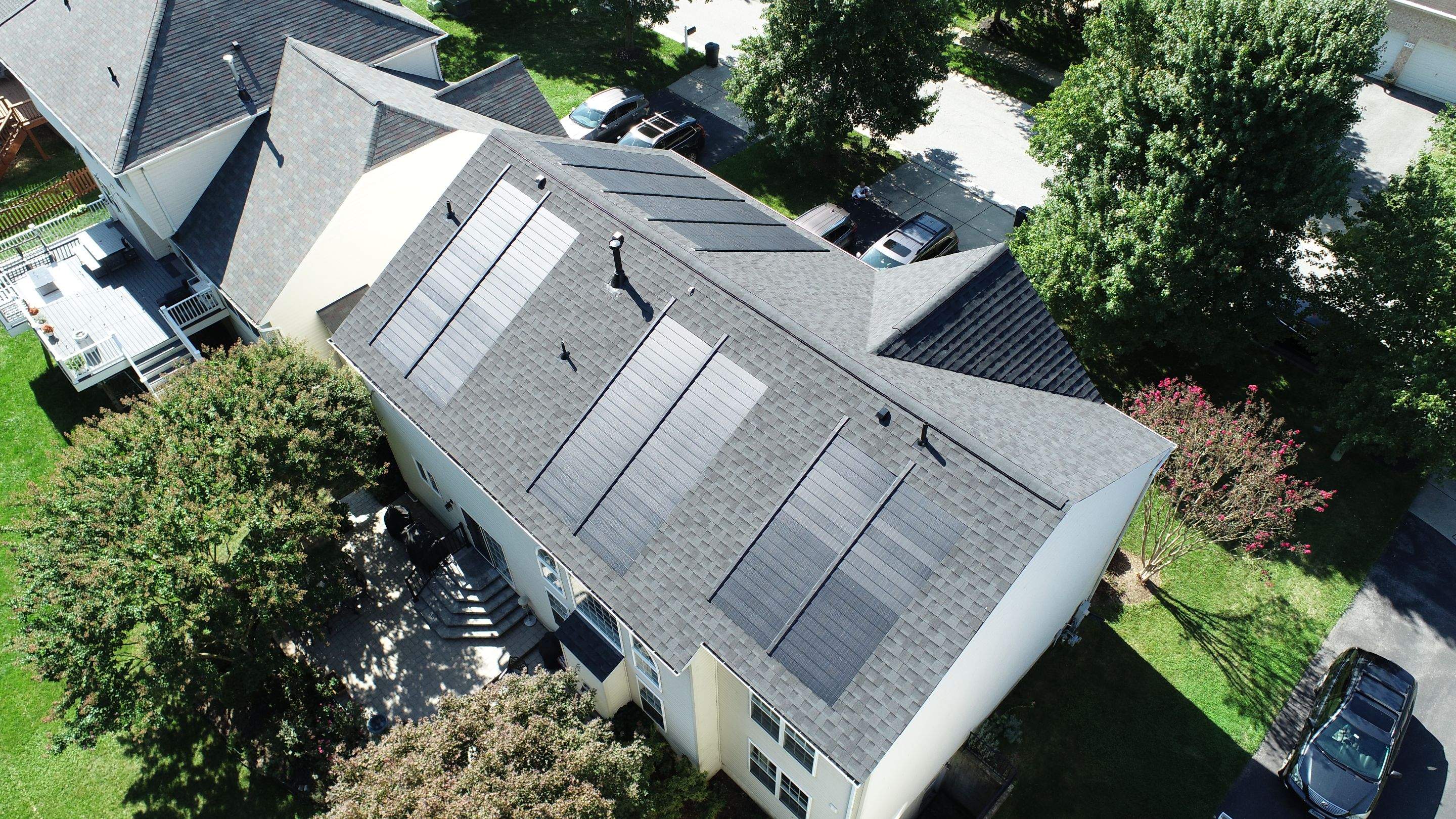 GAF Timberline Solar Roof Ellicott City, MD by American Home Contractors