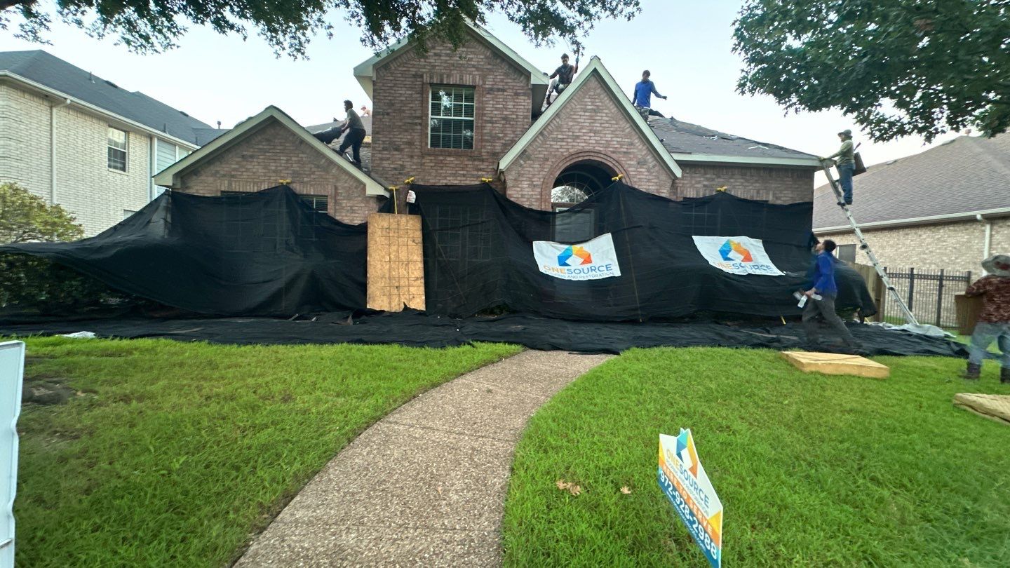 Residential Roofing Installation using GAF Timberline HDZ Weathered Wood by OneSource Roofing and Restoration