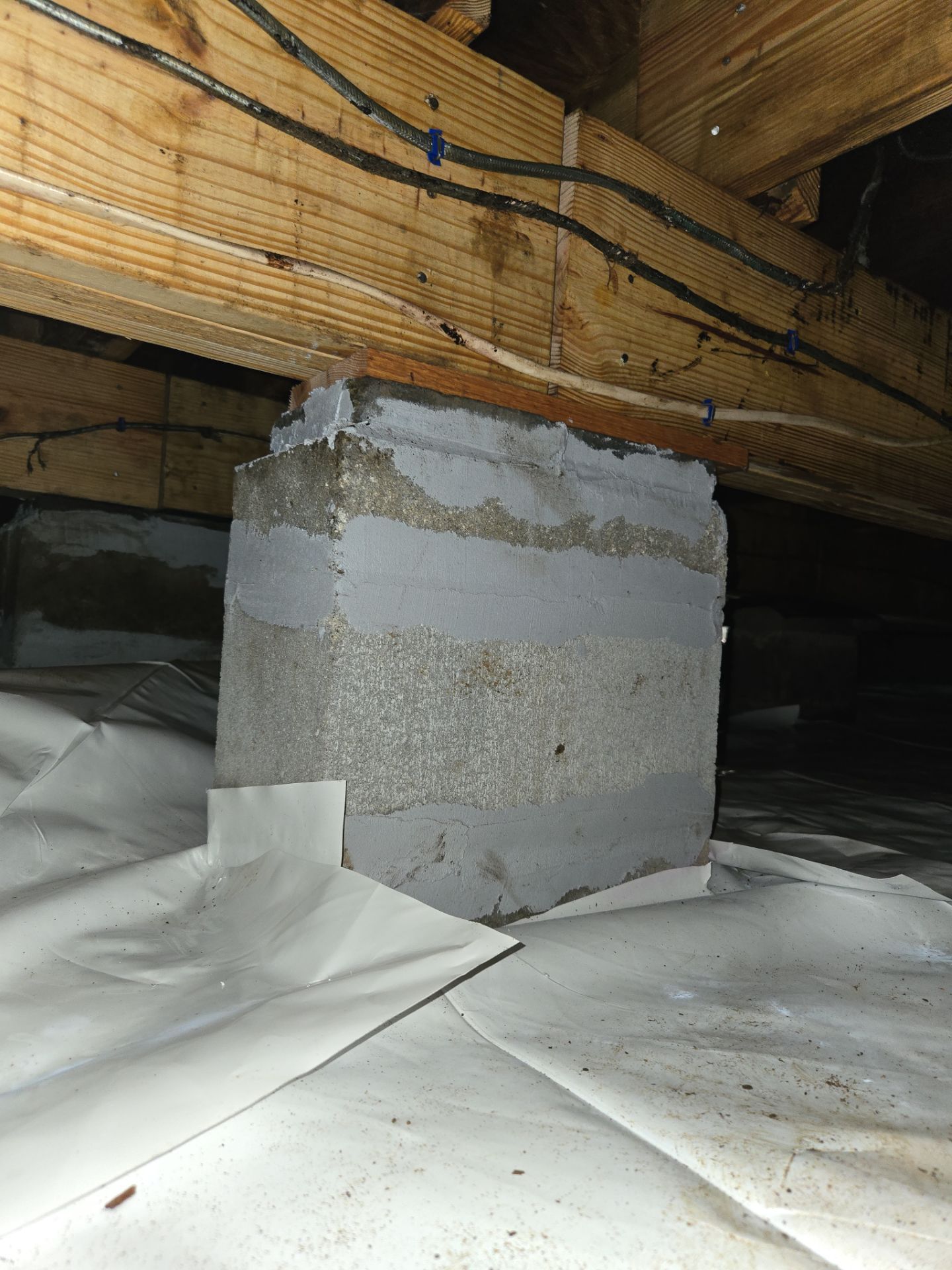 Project in Franklin by Patriot Crawl Space Repairs