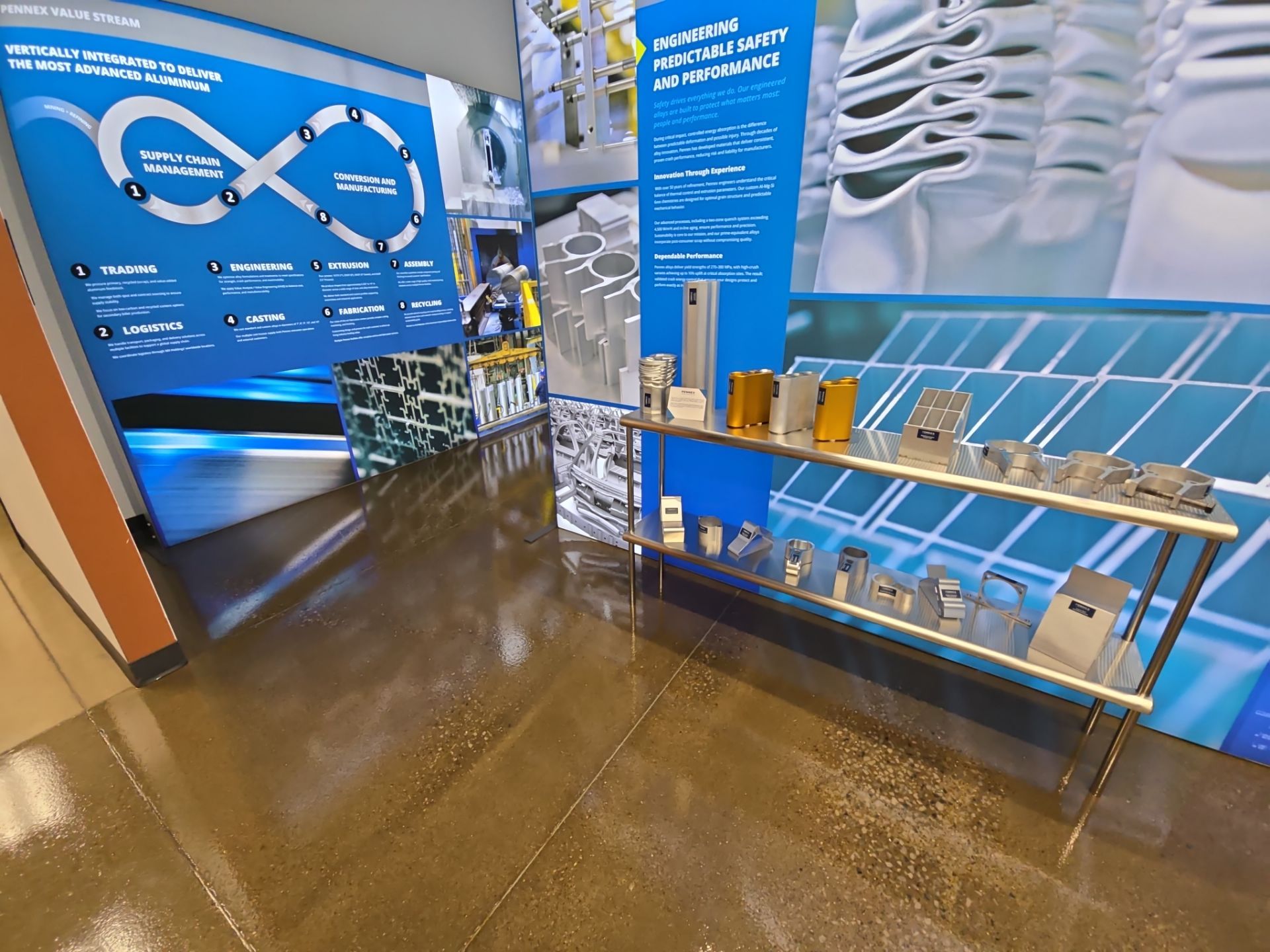 Showroom in Grind/Clear - Leetonia, OH by Alexander Concrete Coatings