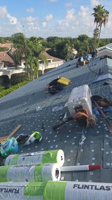 Comprehensive Tile Roof Replacement and Concrete Paver Driveway in Boca Raton