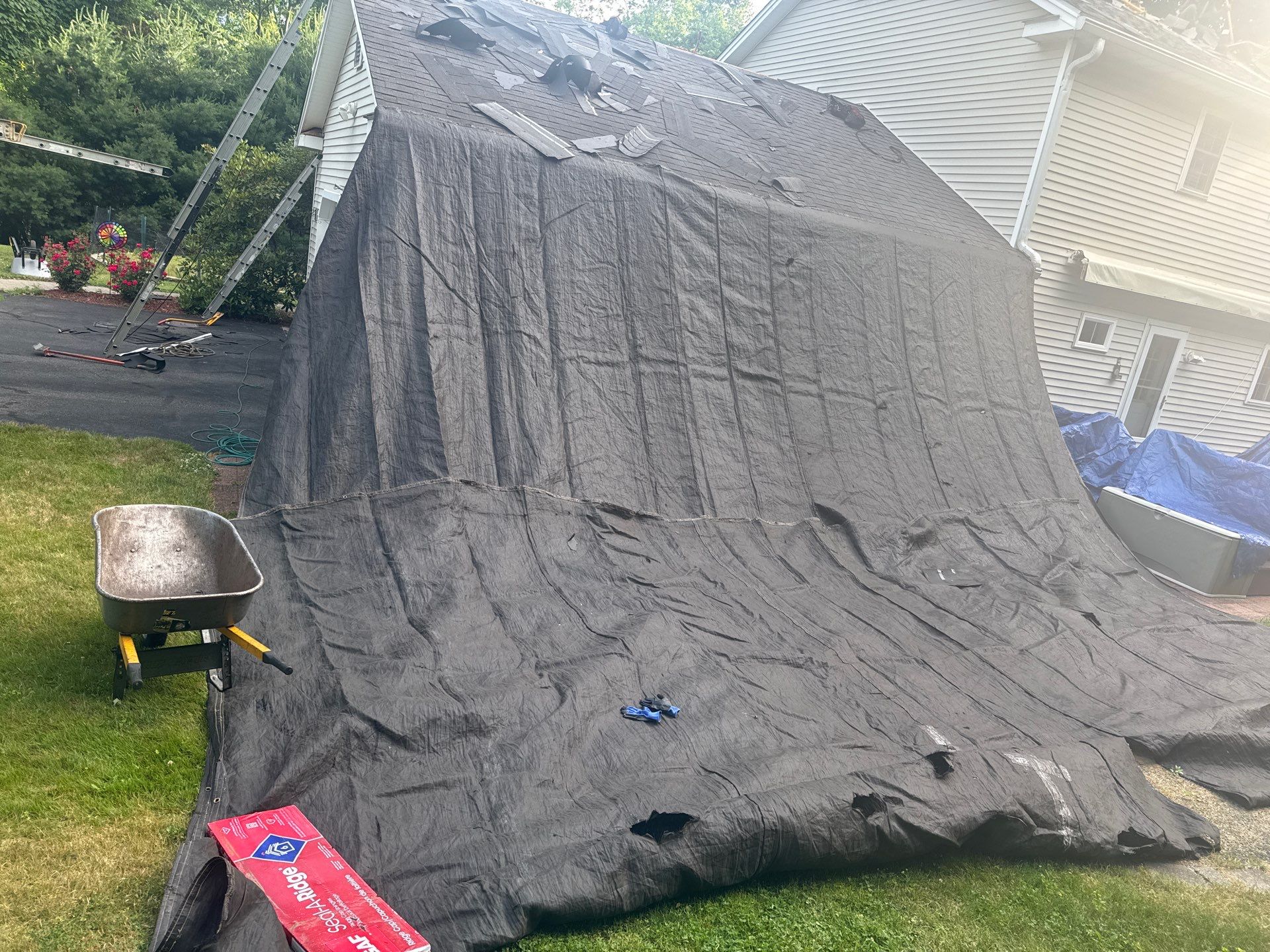 Brand new roof in Naugatuck, CT by DiGiorgi Roofing and Siding Inc