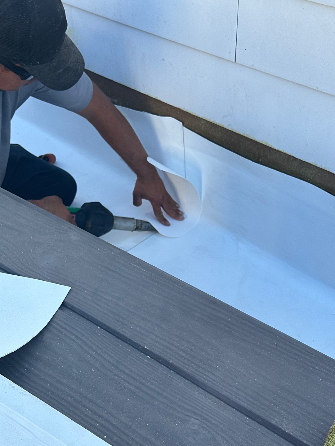 TPO Roofing System with Roof Deck Pavers by Undersun Roofing 