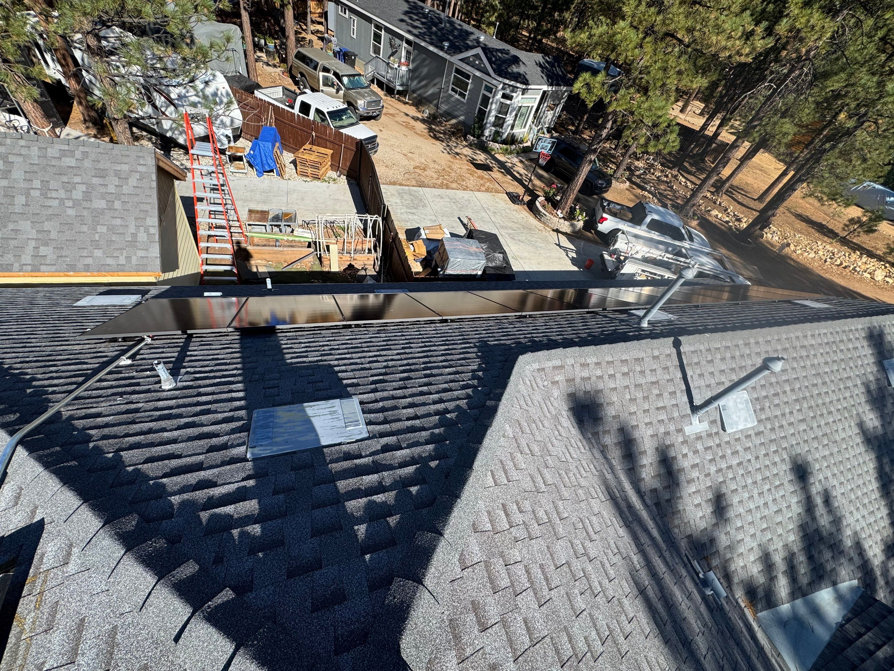 Residential Solar Array and Tesla Powerwall Installation in Big Bear by VIBE SOLAR