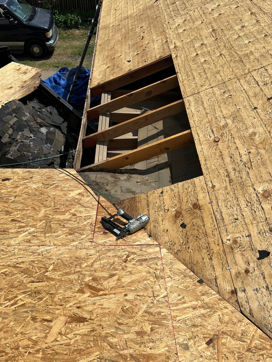 Residential Roofing Installation using GAF Natural Shadow  by A & H Roofing and Contracting