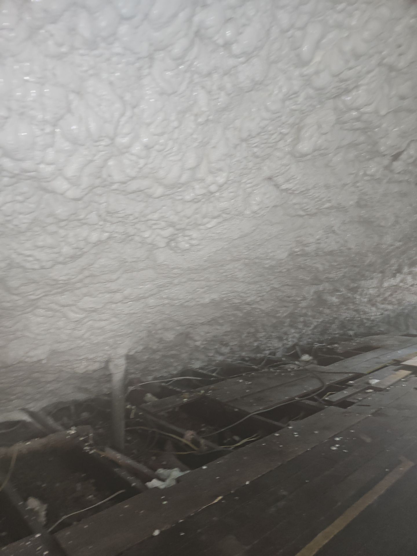 Attic Insulation using open cell spray foam by NYS Foam & Energy