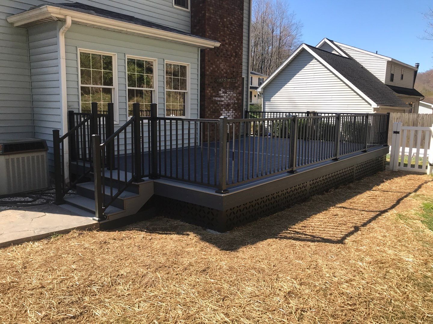 Deck Installation using Trex Decking and Railing  by Secure Construction Company Inc