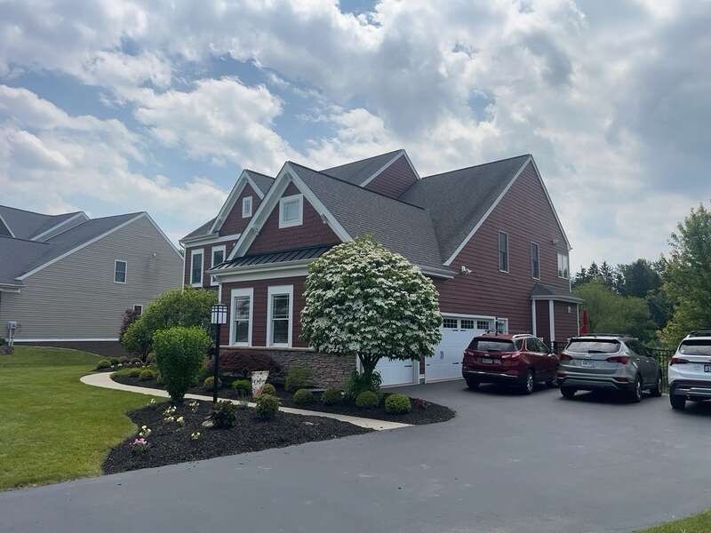 Countrylane Red James Hardie Siding Replacement in Franklin Park by Knockout Home Solutions