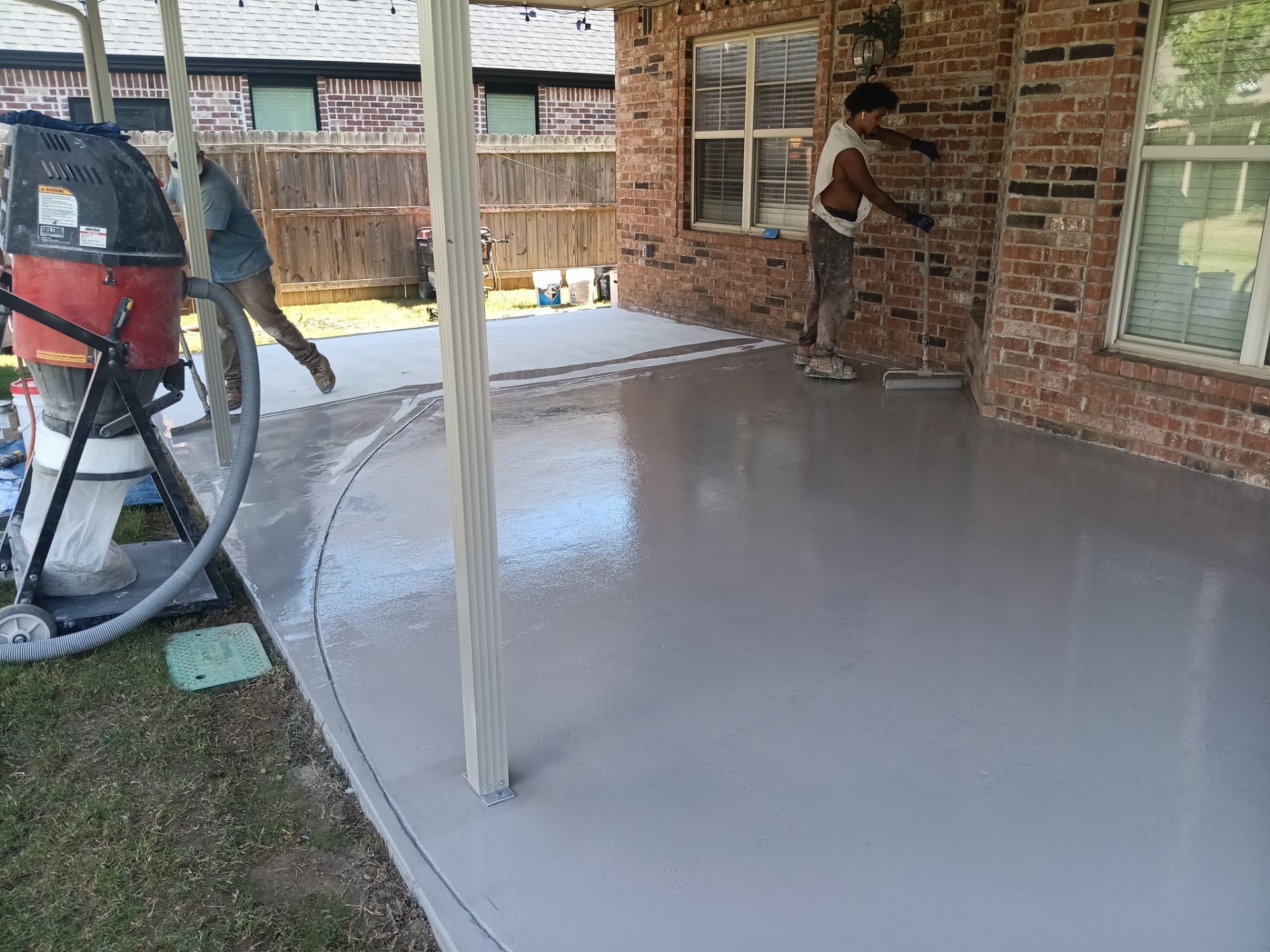 Project in Rogers by Pace X Concrete Coatings