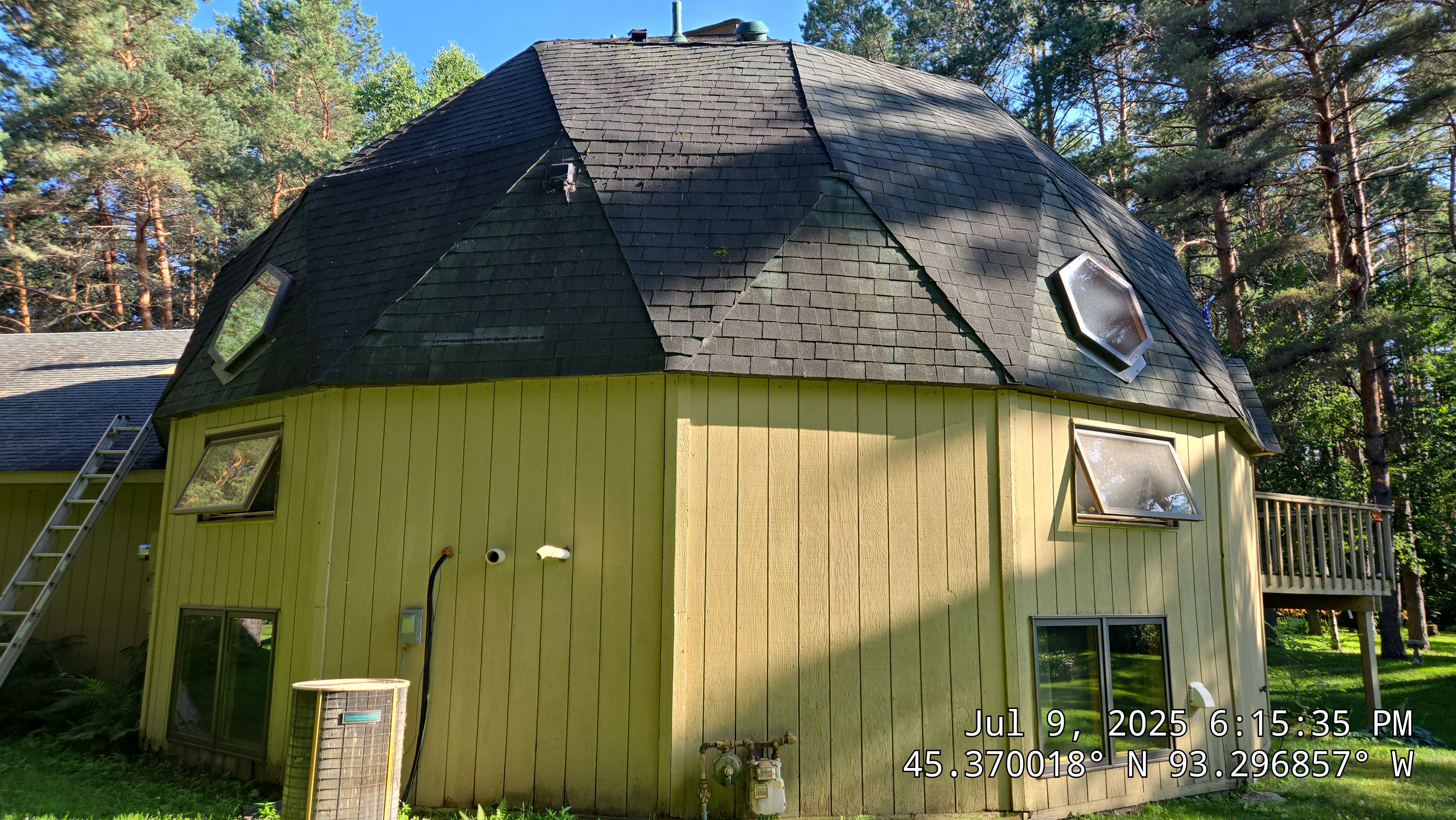Roof Replacement on Dome House in Oak Grove  by Ascension Roofing & Siding