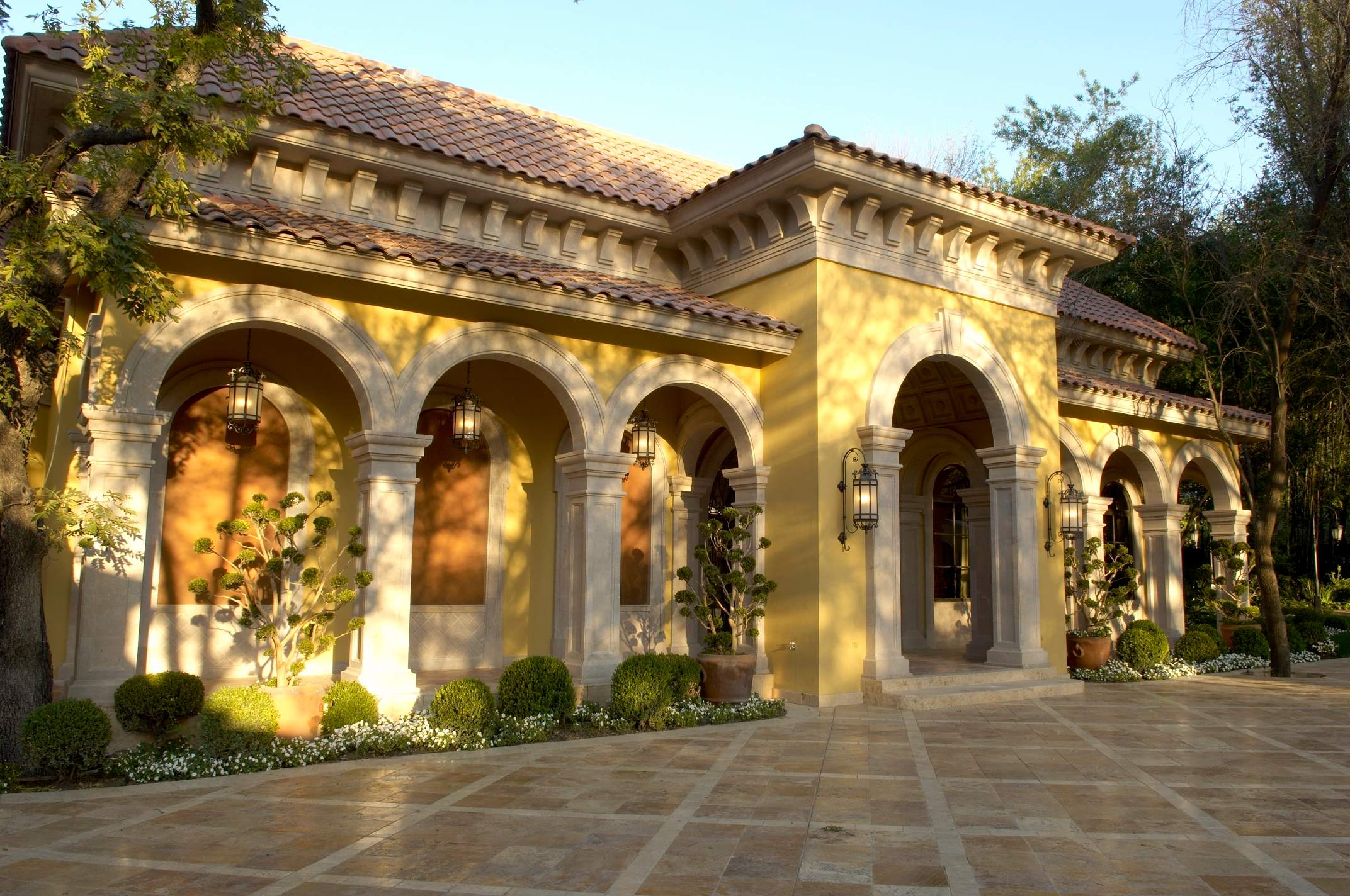 Comprehensive Exterior Lighting and Lantern Installation for Monterrey Estate by Solara Custom Living