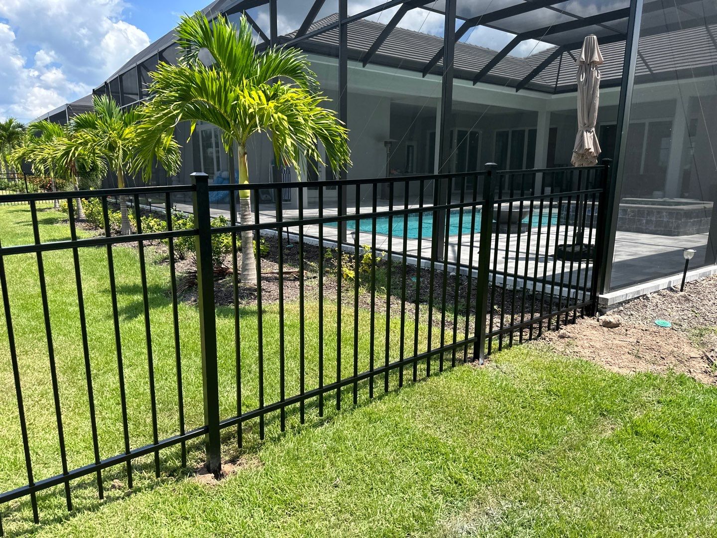 Aluminum Fence Installation using 3 Rail Aluminum Fence by Asap fence and gates, LLC