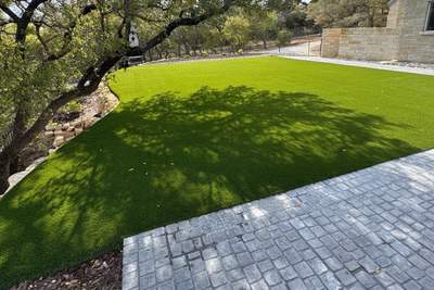 Pet Turf, Shadow Rock & Native Plantings | Cross Mountain, San Antonio TX