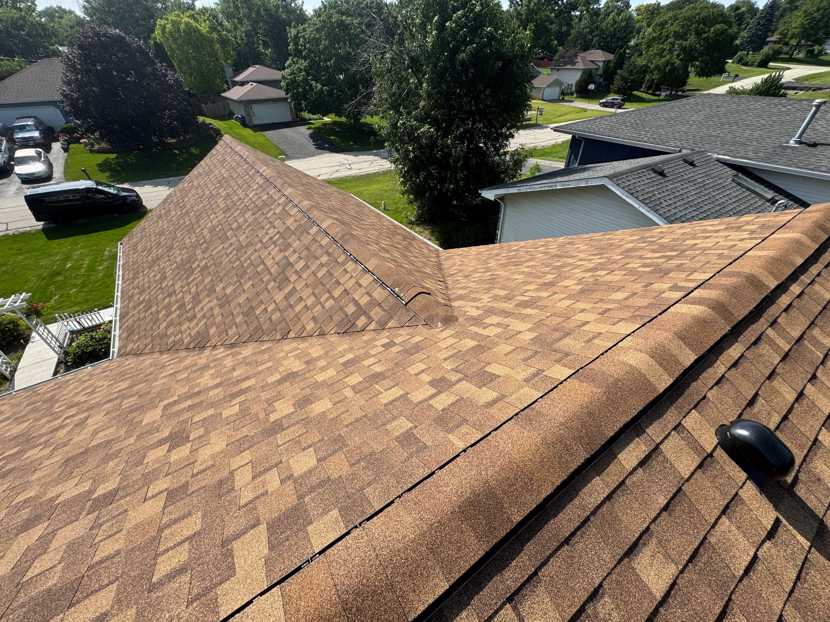 Architectural Asphalt Shingle Roof Replacement in West Chicago, Illinois by Pro Home Services Inc