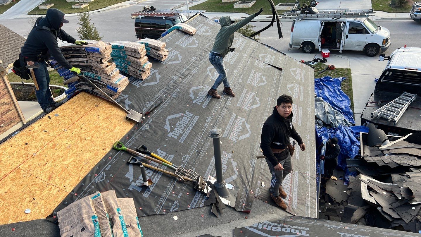 Hail claim roof replacement by Oakwood Roofing and Construction, LLC