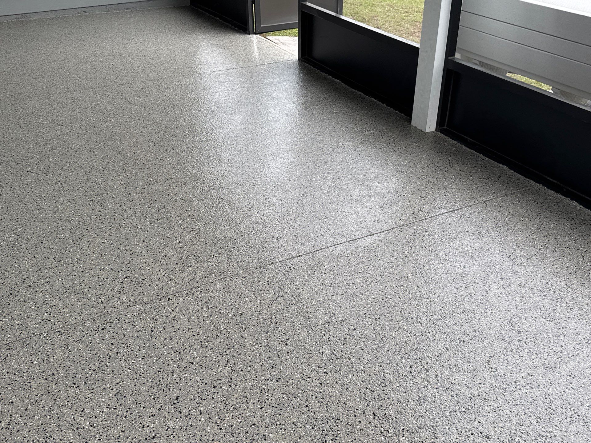 Back Porch in Mediterranean  by Cross Creek Concrete Coatings