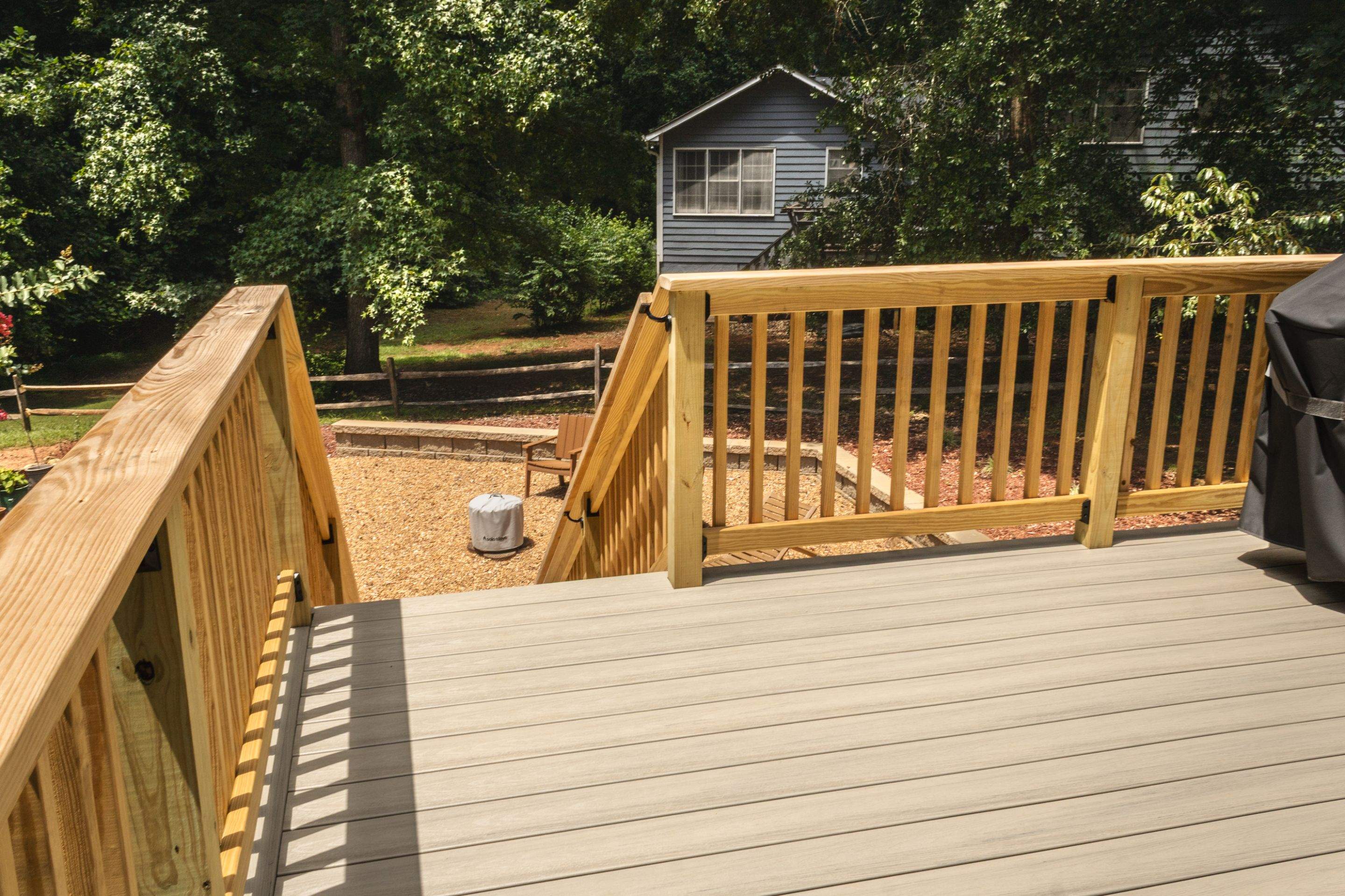 Lawrenceville, GA Deck Rebuild using Deckorators Venture Series and Pressure Treated Pine by Nelson Exteriors 
