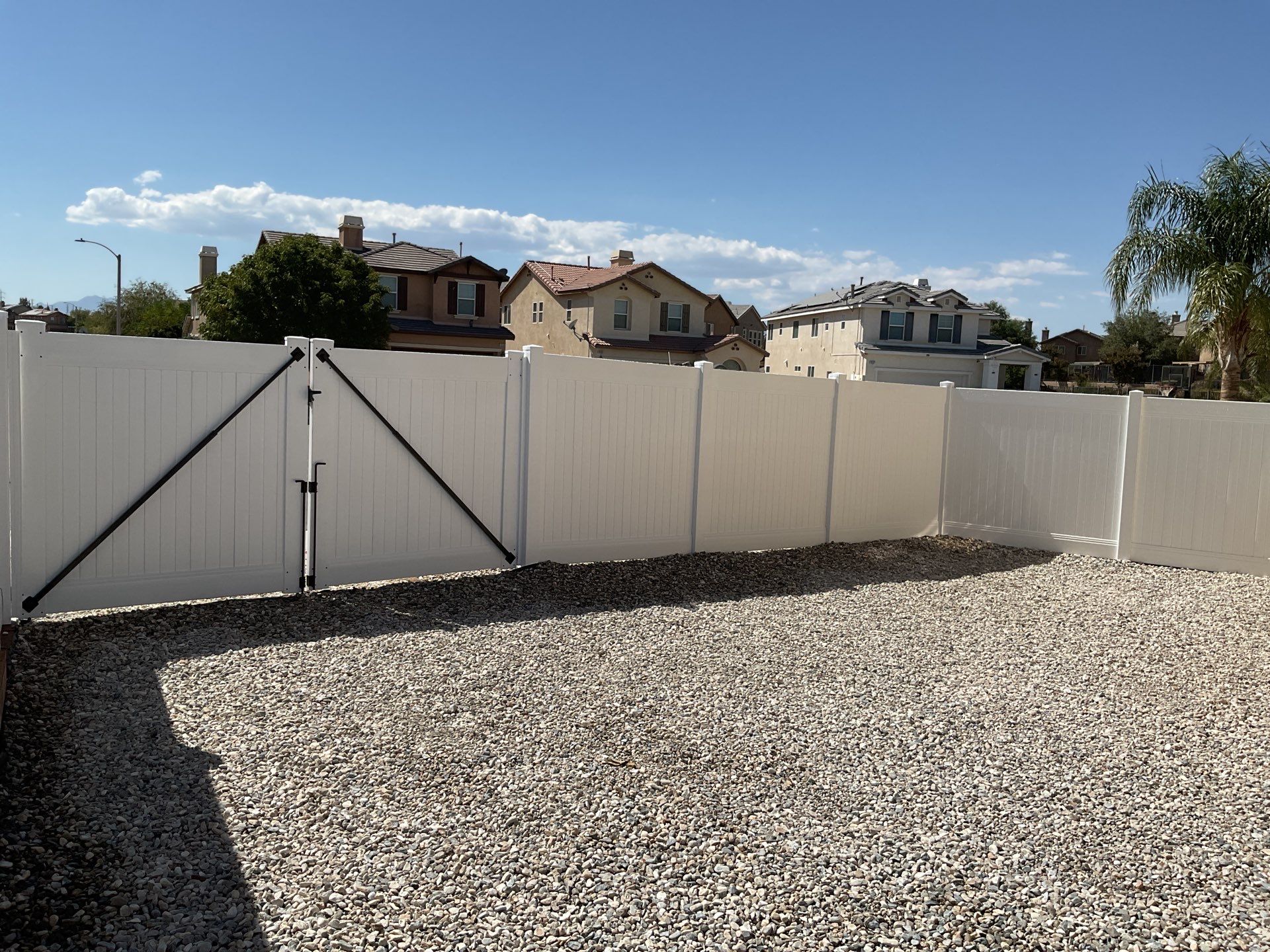 Fence Installation using Vinyl by Fence Guys Inc.