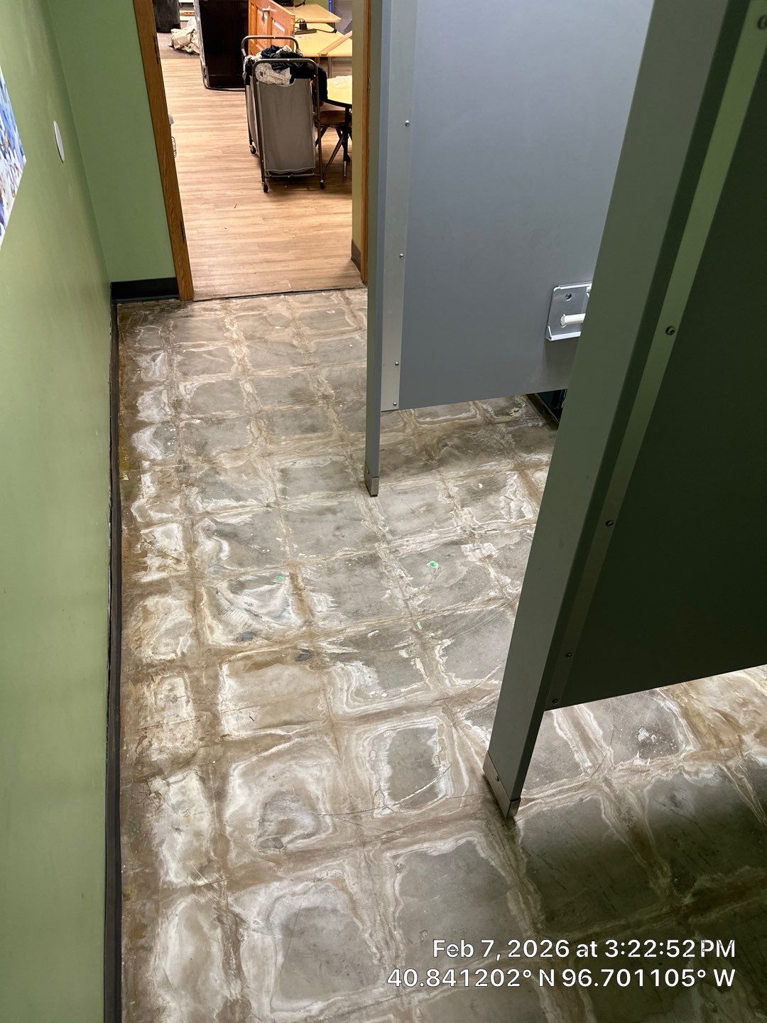 Daycare Kitchen & Bathroom Floor Transformation by Goat Coatings