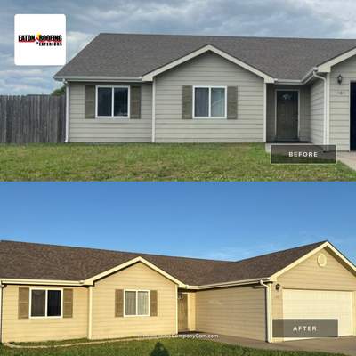 Roof & Gutter Replacement - Before & After