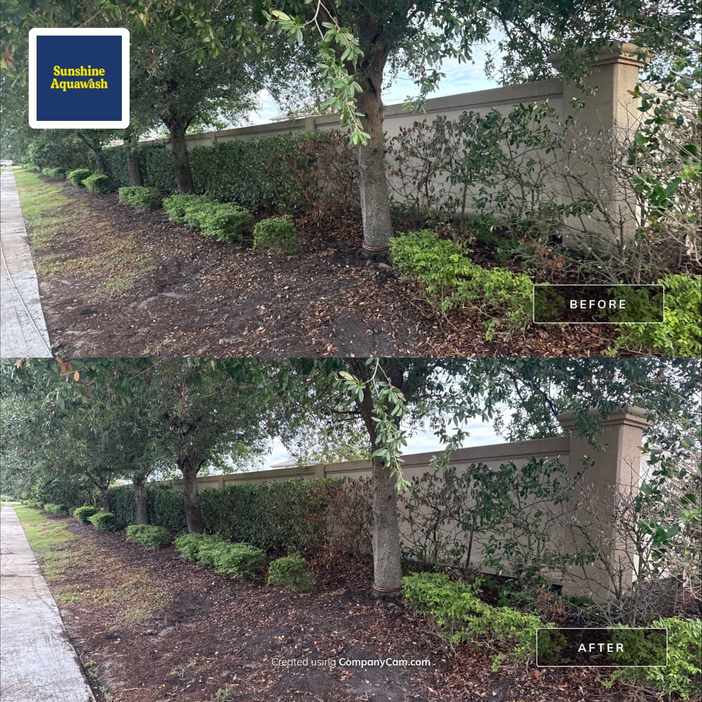 HOA Perimeter Wall & Monument Sign Cleaning – Willow Walk, Palmetto, FL 34221 by Sunshine AquaWash