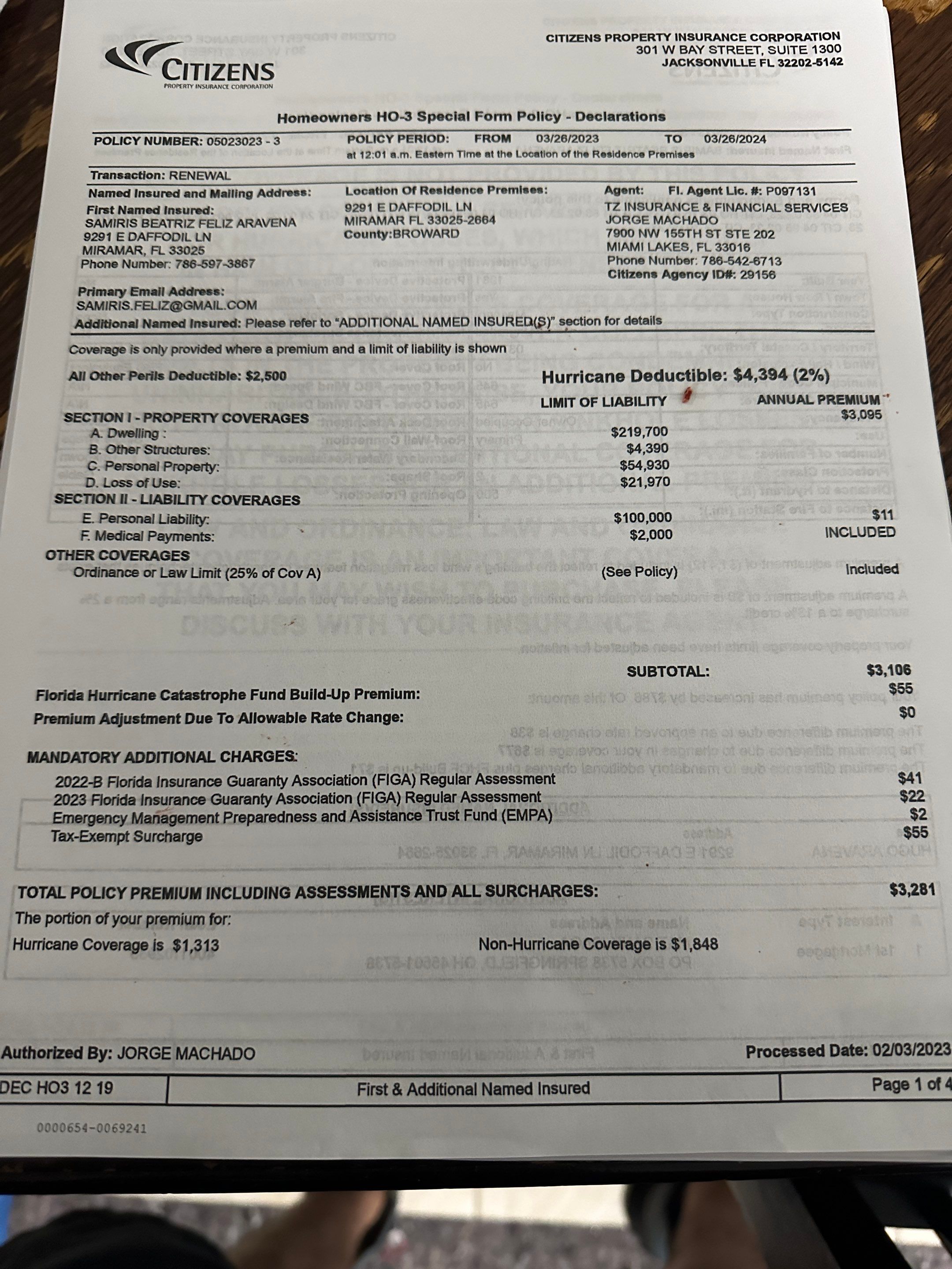Water Damage Claim in Miramar by FLAPA & KeyStone