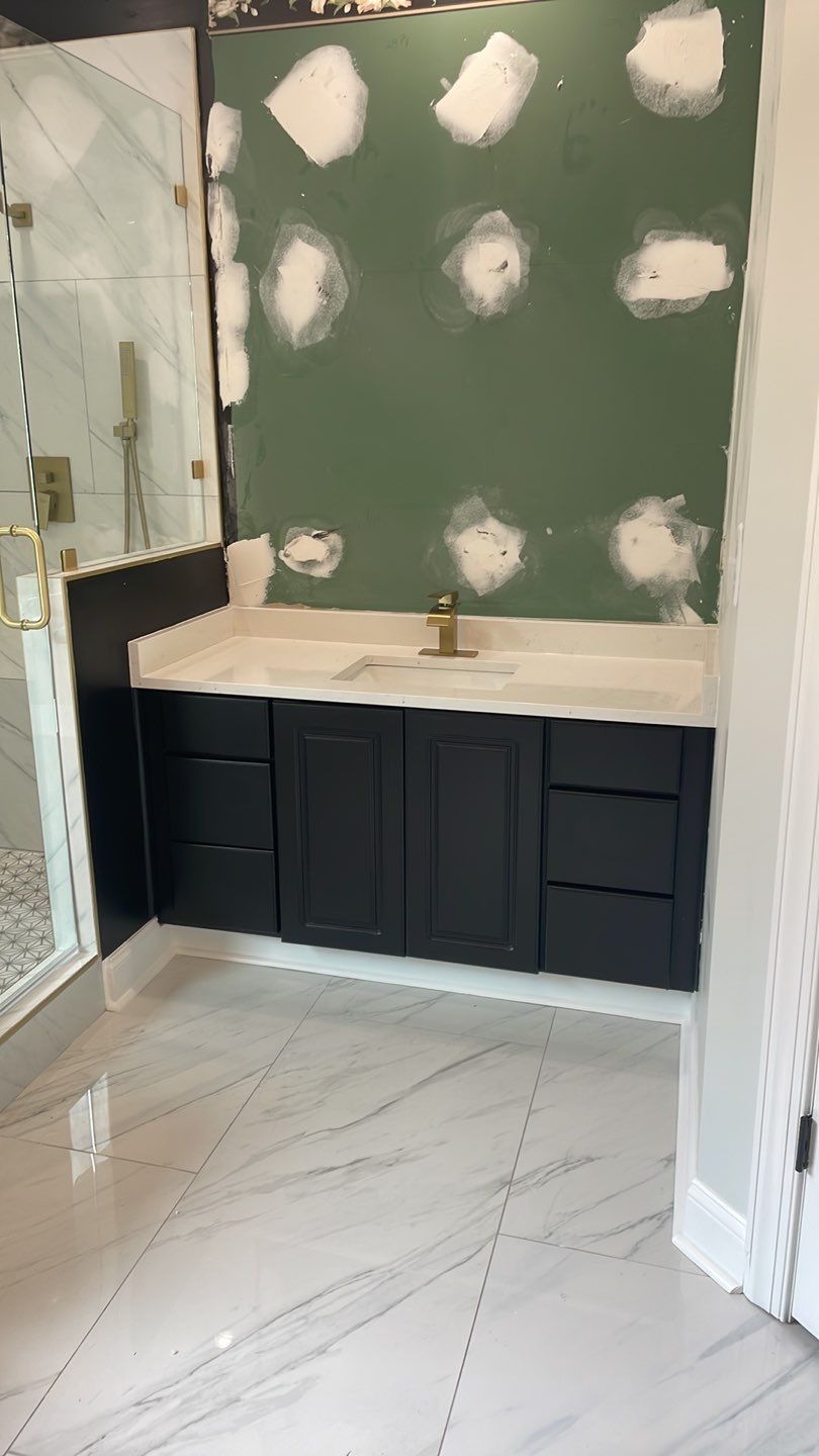 Woods Trace - Bathroom Remodel  by Pillar and Pine