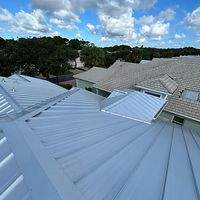 24ga 1.5" Mechanical Seam Mill Finish  by Total Roofing System The Metal Roof Experts