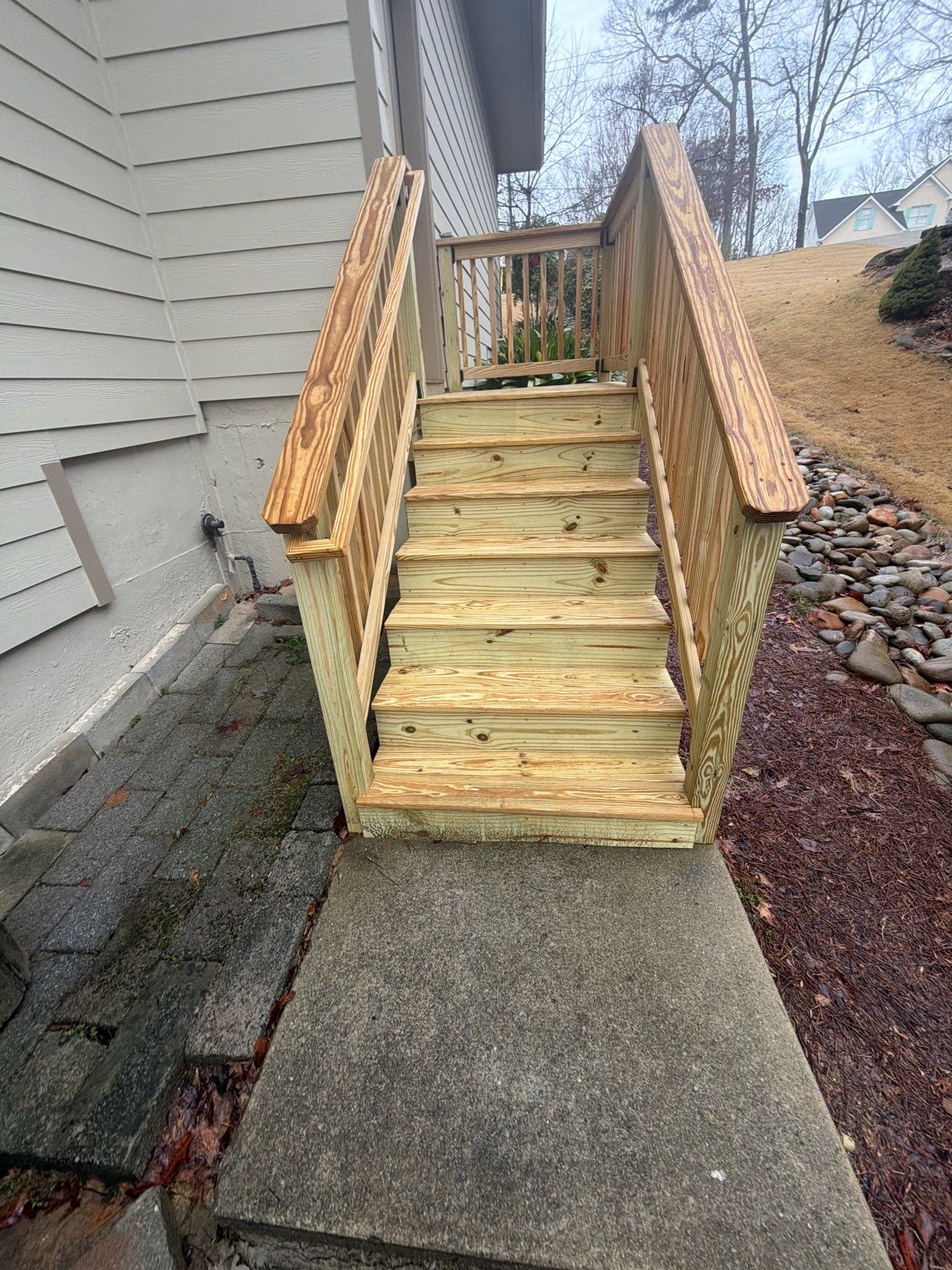 Buford, GA Deck Resurface and Extension using Pressure Treated Pine by Nelson Exteriors