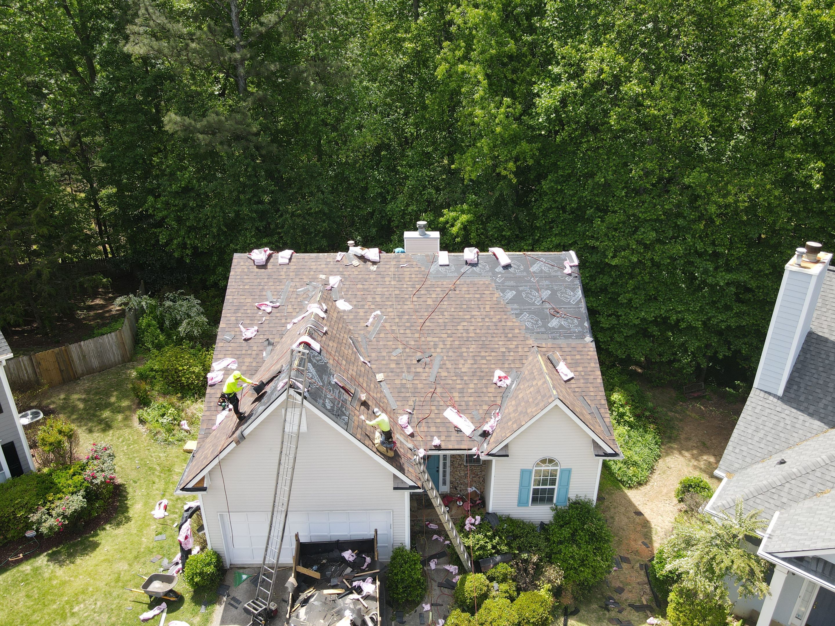 Residential Roofing Installation using Owens Corning by Inspector Roofing and Restoration