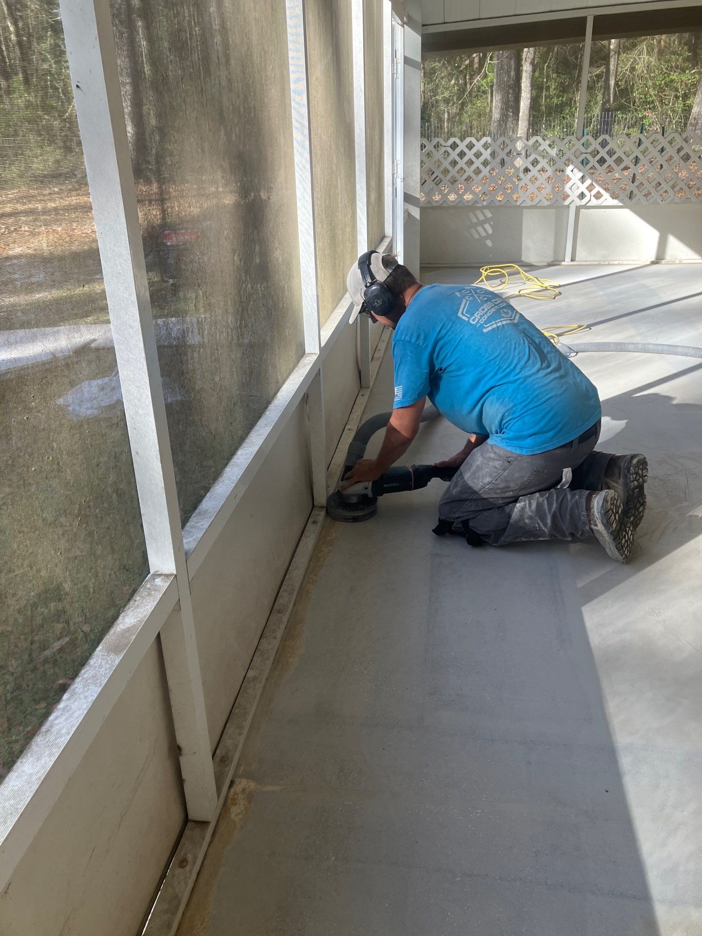 Patio in Tidal Wave by Cross Creek Concrete Coatings