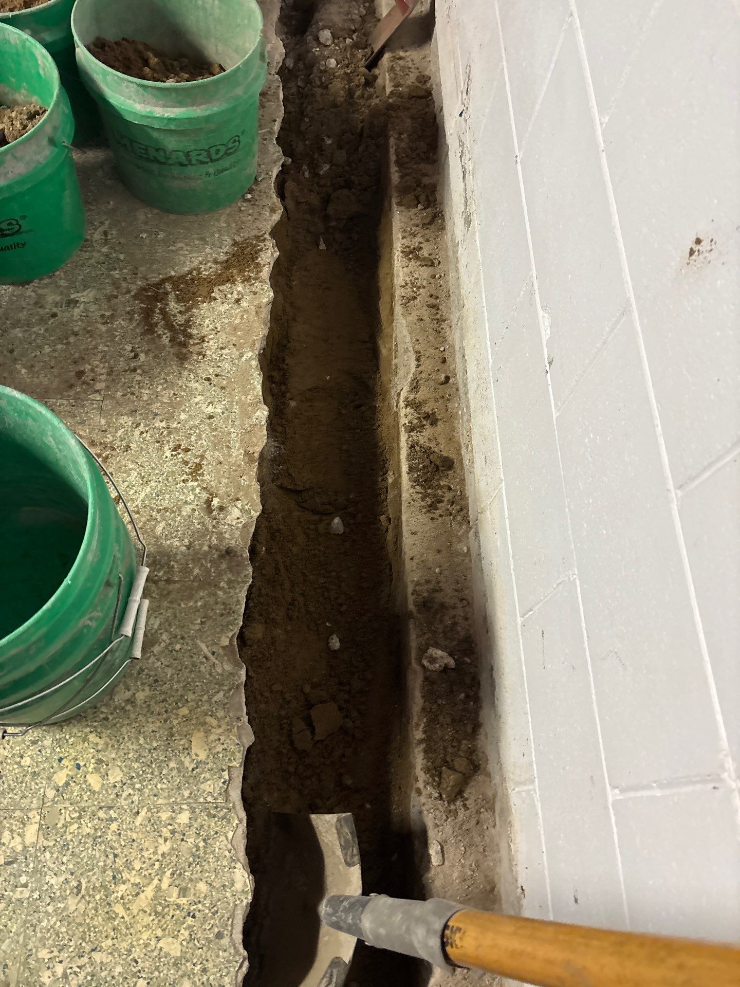 Drain Tile in Roseville for Carston by Waterproofing Northeast