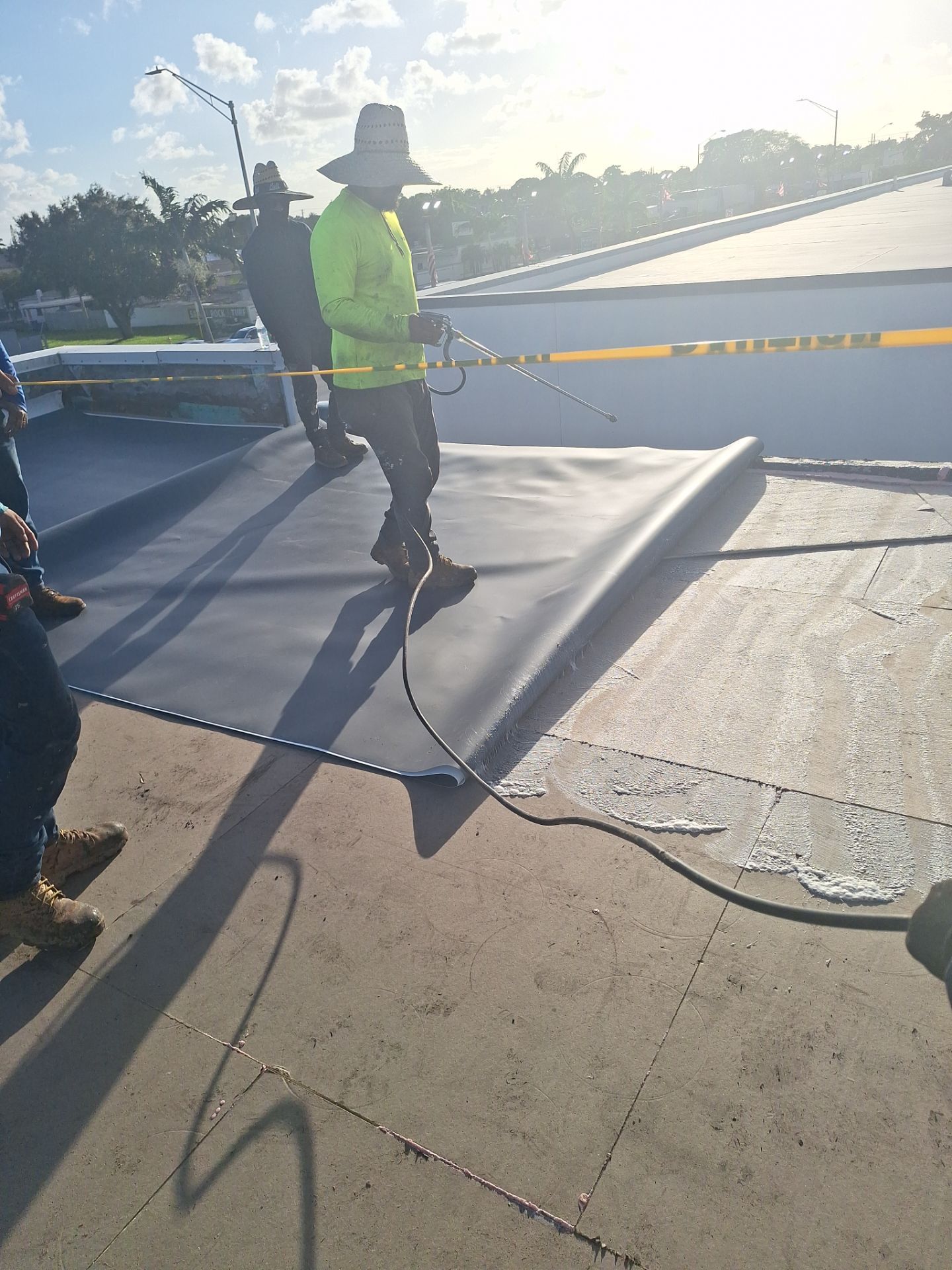 COMMERCIAL REROOF GAF TPO EVERGUARD 60 MIL SMOOTH WITH 1-1/2" INSULATION by Earl W. Johnston Roofing
