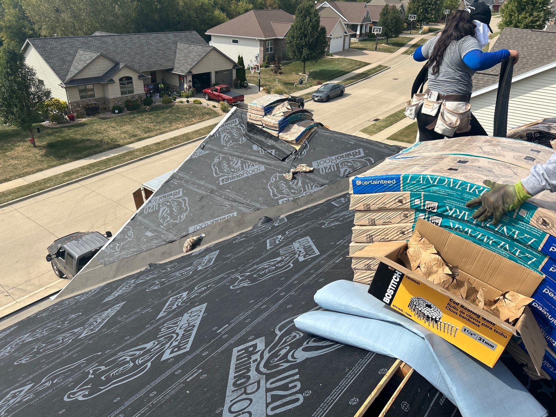 Residential Roofing Installation using CertainTeed Landmark Shingles by KRC Roofing And Siding