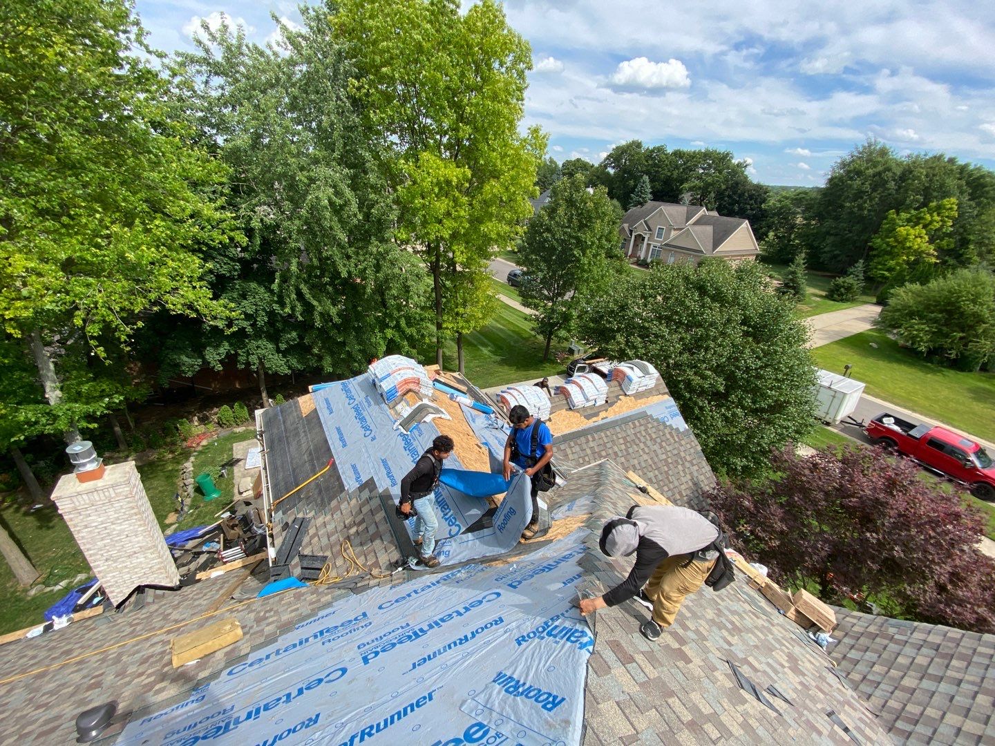 Roof Replacement using CertainTeed Landmark by 180 Contractors